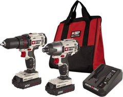 Porter-Cable - 20 Volt Cordless Tool Combination Kit - Includes 1/2" Drill/Driver & 1/4" Impact Driver, Lithium-Ion Battery Included - Eagle Tool & Supply