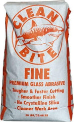 NC Minerals - Fine Grade Angular Crushed Glass - 80 to 100 Grit, 50 Lb Bag - Eagle Tool & Supply