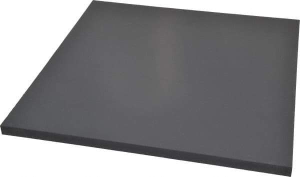 Made in USA - 1/2" Thick x 12" Wide x 1' Long, PVC Sheet - Gray, Type I PVC Grade - Eagle Tool & Supply