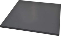 Made in USA - 1/2" Thick x 12" Wide x 1' Long, PVC Sheet - Gray, Type I PVC Grade - Eagle Tool & Supply