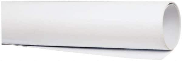 Made in USA - 4' Long, 3/4" Diam, Polystyrene Plastic Rod - Opaque White - Eagle Tool & Supply