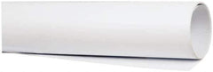 Made in USA - 4' Long, 1-1/2" Diam, Polystyrene Plastic Rod - Opaque White - Eagle Tool & Supply