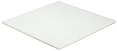 Made in USA - 1/4" Thick x 12" Wide x 1' Long, Polyethylene (HDPE) Sheet - White, ±5% Tolerance - Eagle Tool & Supply