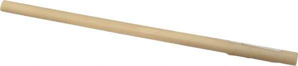 Made in USA - 1' Long, 1/2" Diam, ABS Plastic Rod - Beige - Eagle Tool & Supply