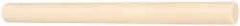 Made in USA - 2' Long, 1/4" Diam, ABS Plastic Rod - Beige - Eagle Tool & Supply