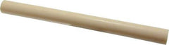 Made in USA - 1' Long, 1" Diam, ABS Plastic Rod - Beige - Eagle Tool & Supply