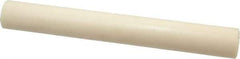 Made in USA - 1' Long, 1-1/2" Diam, ABS Plastic Rod - Beige - Eagle Tool & Supply