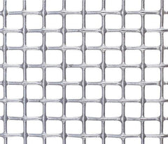 Value Collection - 30 Gage, 0.014 Inch Wire Diameter, 24 x 24 Mesh per Linear Inch, Steel, Wire Cloth - 0.014 Inch Opening Width, 12 Inch Wide x 12 Inch Stock Length, Galvanized after Weave - Eagle Tool & Supply