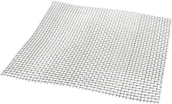 Value Collection - 18 Gage, 0.047 Inch Wire Diameter, 4 x 4 Mesh per Linear Inch, Stainless Steel, Wire Cloth - 0.203 Inch Opening Width, 12 Inch Wide x 12 Inch Stock Length - Eagle Tool & Supply