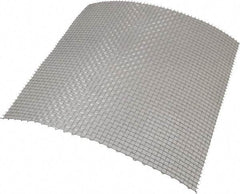 Value Collection - 20 Gage, 0.035 Inch Wire Diameter, 4 x 4 Mesh per Linear Inch, Stainless Steel, Milling Grade Wire Cloth - 0.215 Inch Opening Width, 12 Inch Wide x 12 Inch Stock Length - Eagle Tool & Supply