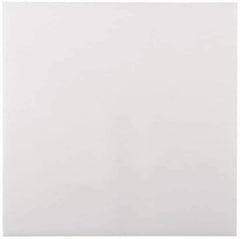 Made in USA - 1/2" Thick x 24" Wide x 4' Long, Polyethylene (UHMW) Sheet - White, ±0.10% Tolerance - Eagle Tool & Supply