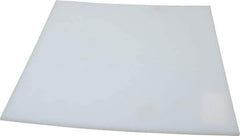 Made in USA - 3/16" Thick x 12" Wide x 1' Long, Polyethylene (UHMW) Sheet - White, ±0.20% Tolerance - Eagle Tool & Supply