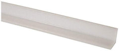 Made in USA - 1/4 Inch Thick, Polyethylene (UHMW), Strip Angle Wear Strip - 1-1/2 Inch Wide - Eagle Tool & Supply