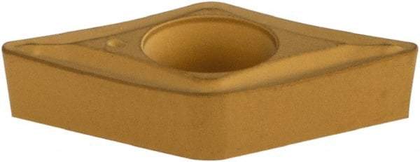 Iscar - DCMT2-1 SM Grade IC9250 Carbide Turning Insert - TiCN/Al2O3/TiN Finish, 55° Diamond, 1/4" Inscr Circle, 3/32" Thick, 1/64" Corner Radius - Eagle Tool & Supply