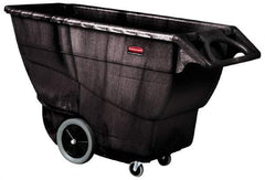 Rubbermaid - 2,100 Lb Load Capacity, 1 Cu Yd, Structural Foam Tilt Truck - 33-1/2" Wide x 70-3/4" Long x 42-1/4" High, Black - Eagle Tool & Supply