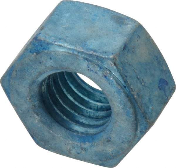 Value Collection - 1/2-13 UNC Steel Right Hand Heavy Hex Nut - 7/8" Across Flats, 31/64" High, Galvanized Finish - Eagle Tool & Supply