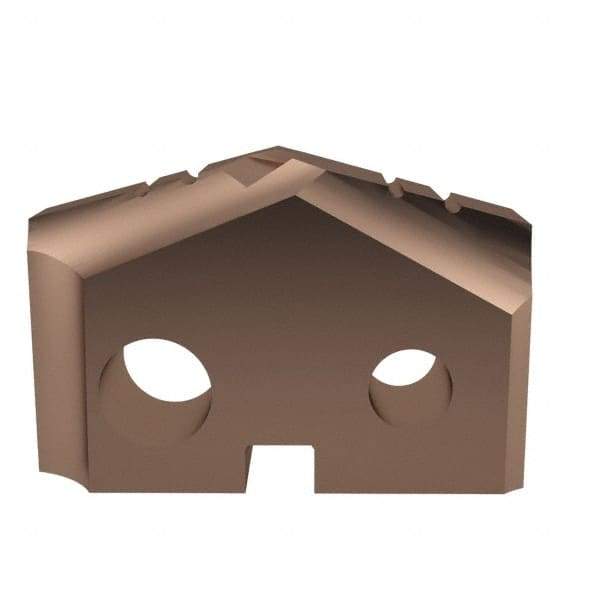Allied Machine and Engineering - 1/2" Diam x 3/32" Thick, Seat Code Z, 132° Included Angle Spade Drill Insert - AM200 Coated, Cobalt, Grade Super Cobalt, Series GEN2 T-A - Eagle Tool & Supply