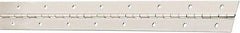 National Mfg. - 30" Long x 1-1/2" Wide, Steel Satin Nickel Coating Continuous Hinge - 0.042" Thick with Holes - Eagle Tool & Supply