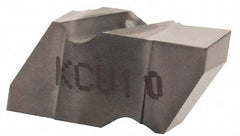 Kennametal - 2125NG Grade KCU10, 3.18mm Cutting Width Carbide Grooving Insert - 2.79mm Max Depth of Cut, Left Hand, 0.19mm Corner Radius, AlTiN Finish - Eagle Tool & Supply