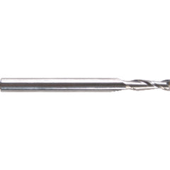 ‎.120 Dia. × 1-1/2 Overall Length 2-Flute Square End Solid Carbide SE End Mill-Round Shank-Center Cut-Uncoated Series/List #5914