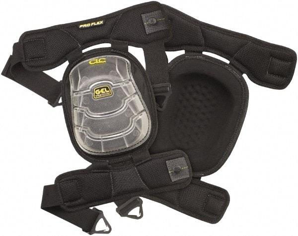 CLC - Size Universal, Buckle Straps, Knee Pad - Gel Padding, Black, 2 Fabric Straps, Polyurethane Cover - Eagle Tool & Supply