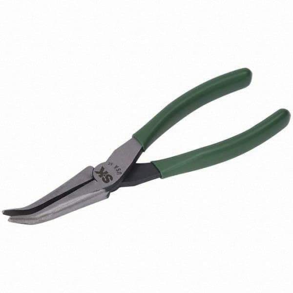 SK - Bent Nose Pliers - 7" W/O CUTTER CURVED NOSE PLIER - Eagle Tool & Supply