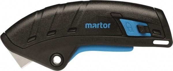 Martor USA - Retractable Utility Knife - Black & Blue Handle - Eagle Tool & Supply