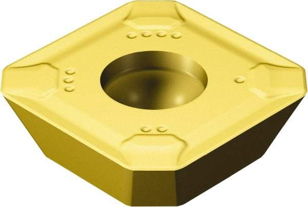 Sandvik Coromant - R24512T3 KM Grade K20W Carbide Milling Insert - TiCN/Al2O3/TiN Finish, 3.97mm Thick, 13.4mm Inscribed Circle, 1.5mm Corner Radius - Eagle Tool & Supply