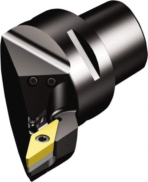 Sandvik Coromant - Right Hand Cut, Size C6, VBMT 16 04 08 & VBMT 332 Insert Compatiblity, Internal Modular Turning & Profiling Cutting Unit Head - 45mm Ctr to Cutting Edge, 65mm Head Length, Through Coolant, Series CoroTurn 107 - Eagle Tool & Supply
