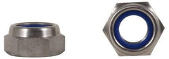 Value Collection - 1/2-13 UNC 18-8 Heavy Hex Lock Nut with Nylon Insert - 7/8" Width Across Flats, 17/32" High, Uncoated - Eagle Tool & Supply