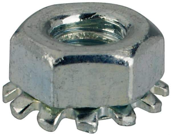 Value Collection - M3x0.5, Zinc Plated, Steel Hex Nut with External Tooth Washer - 6.5mm Washer Diam, 5.5mm Width Across Flats - Eagle Tool & Supply