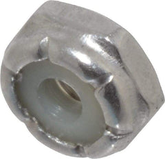 Value Collection - #6-32 UNC 18-8 Hex Lock Nut with Nylon Insert - 5/16" Width Across Flats, 9/64" High - Eagle Tool & Supply