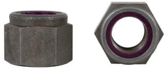 Value Collection - 1-1/8 - 7 UNC Grade 2 Heavy Hex Lock Nut with Nylon Insert - 1-53/64" Width Across Flats, 1-7/16" High, Zinc-Plated Finish - Eagle Tool & Supply