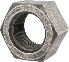 Value Collection - 1-1/2 - 12 UNF Steel Right Hand Hex Nut - 2-1/4" Across Flats, 1.317" High, Uncoated - Eagle Tool & Supply