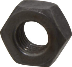 Value Collection - 1/4-28 UNF Steel Right Hand Hex Nut - 7/16" Across Flats, 7/32" High, Uncoated - Eagle Tool & Supply