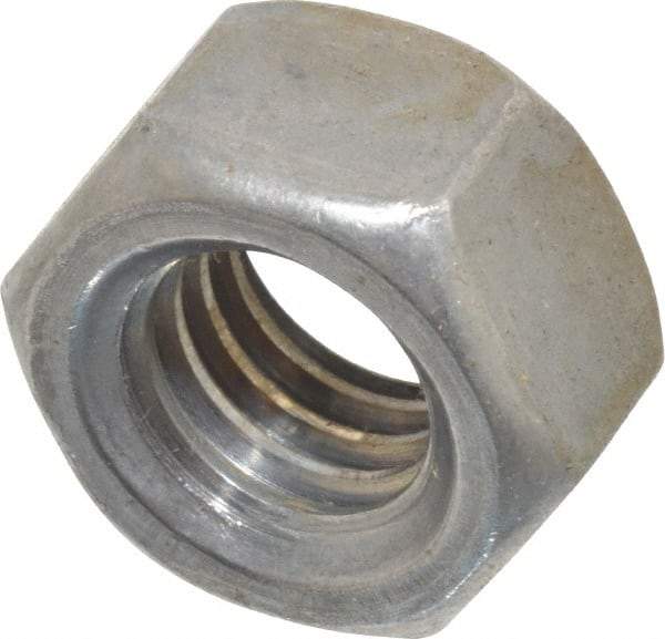 Value Collection - 7/16-14 UNC Steel Right Hand Hex Nut - 11/16" Across Flats, 3/8" High, Uncoated - Eagle Tool & Supply