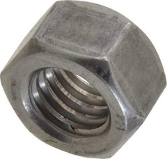 Value Collection - 1/2-13 UNC Steel Right Hand Hex Nut - 3/4" Across Flats, 7/16" High, Uncoated - Eagle Tool & Supply