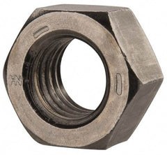 Value Collection - 9/16-12 UNC Steel Right Hand Hex Nut - 7/8" Across Flats, 31/64" High, Uncoated - Eagle Tool & Supply