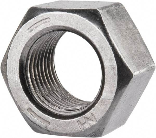 Value Collection - 5/8-18 UNF Steel Right Hand Hex Nut - 15/16" Across Flats, 35/64" High, Uncoated - Eagle Tool & Supply