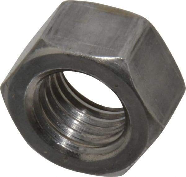 Value Collection - 3/4-10 UNC Steel Right Hand Hex Nut - 1-1/8" Across Flats, 41/64" High, Uncoated - Eagle Tool & Supply