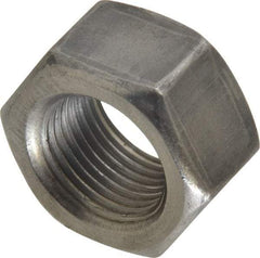 Value Collection - 3/4-16 UNF Steel Right Hand Hex Nut - 1-1/8" Across Flats, 41/64" High, Uncoated - Eagle Tool & Supply