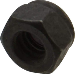 Value Collection - 1/4-20 UNC Grade 8 Hex Lock Nut with Nylon Insert - 7/16" Width Across Flats, 5/16" High, Uncoated - Eagle Tool & Supply