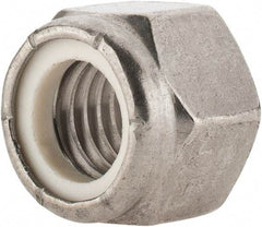 Value Collection - 5/8-11 UNC 316 Hex Lock Nut with Nylon Insert - 15/16" Width Across Flats, 3/4" High, Uncoated - Eagle Tool & Supply