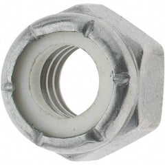 Value Collection - 5/16-18 UNC 316 Hex Lock Nut with Nylon Insert - 1/2" Width Across Flats, 11/32" High - Eagle Tool & Supply