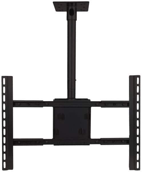 Video Mount - Steel, Flat Panel Ceiling Mount For 42 to 70 Inch Plasma Monitor - Black, 180 Lbs. Load Capacity, 0 to 18 Inch Vertical Opening, 15° Max Tilt Angle, Ceiling Mount Rotating and Tilting - Eagle Tool & Supply