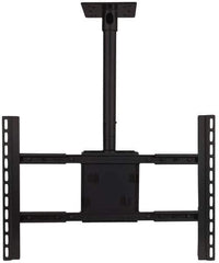 Video Mount - Steel, Flat Panel Ceiling Mount For 42 to 70 Inch Plasma Monitor - Black, 180 Lbs. Load Capacity, 0 to 18 Inch Vertical Opening, 15° Max Tilt Angle, Ceiling Mount Rotating and Tilting - Eagle Tool & Supply