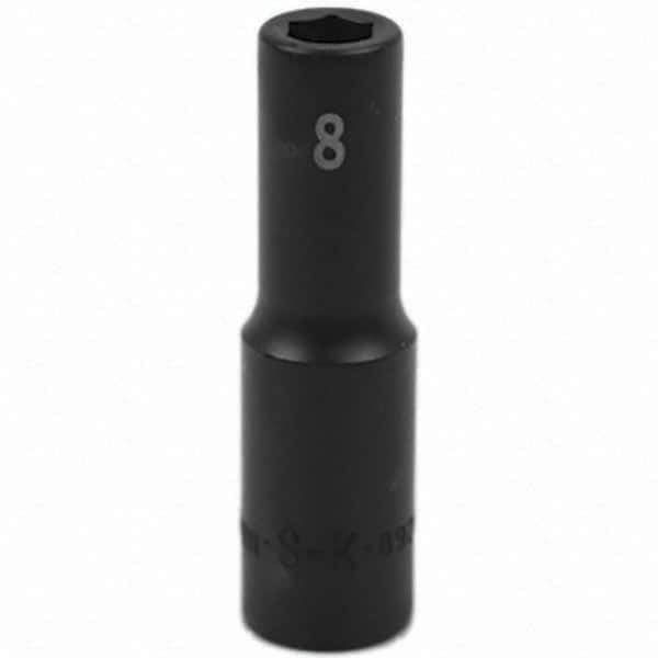 SK - Impact Socket - 3/8"DR 8MM DEEP IMPACT SOCKET - Eagle Tool & Supply