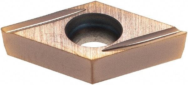 Sumitomo - DCGT21.50.5 FX Grade AC530U Carbide Turning Insert - TiAlN/AlCrN Finish, 55° Diamond, 1/4" Inscr Circle, 3/32" Thick, 0.0078" Corner Radius - Eagle Tool & Supply