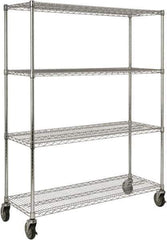 Rubbermaid - 4 Shelf Wire Shelving - Starter Unit - 50" Wide x 18" Deep x 67-5/32" High, - Eagle Tool & Supply