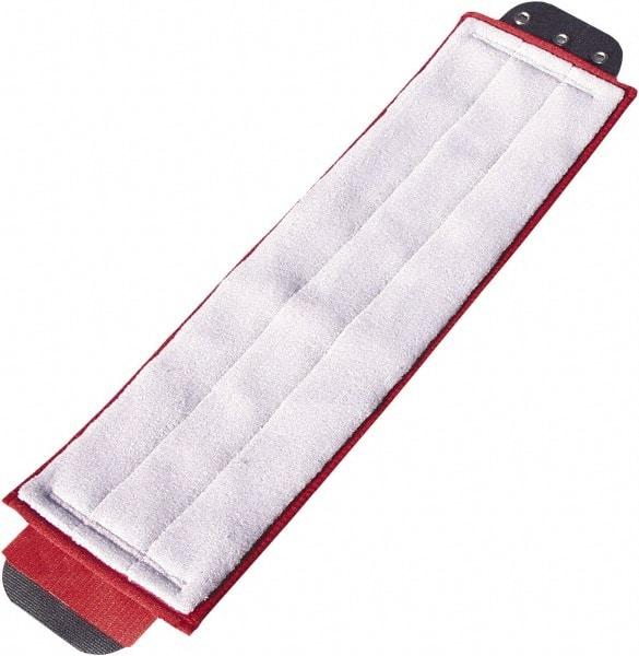 Unger - 5" Red Head Band, Large Microfiber Loop End Mop Pad - Quick Change Connection - Eagle Tool & Supply